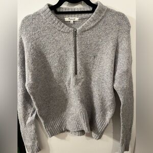 Madewell Cozy Half-Zip Sweater in XS